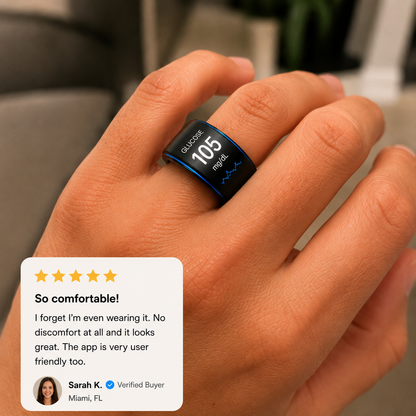 🎉 75% OFF Launch Offer🏆AuraNova™ G1 Non-Invasive Smart Ring