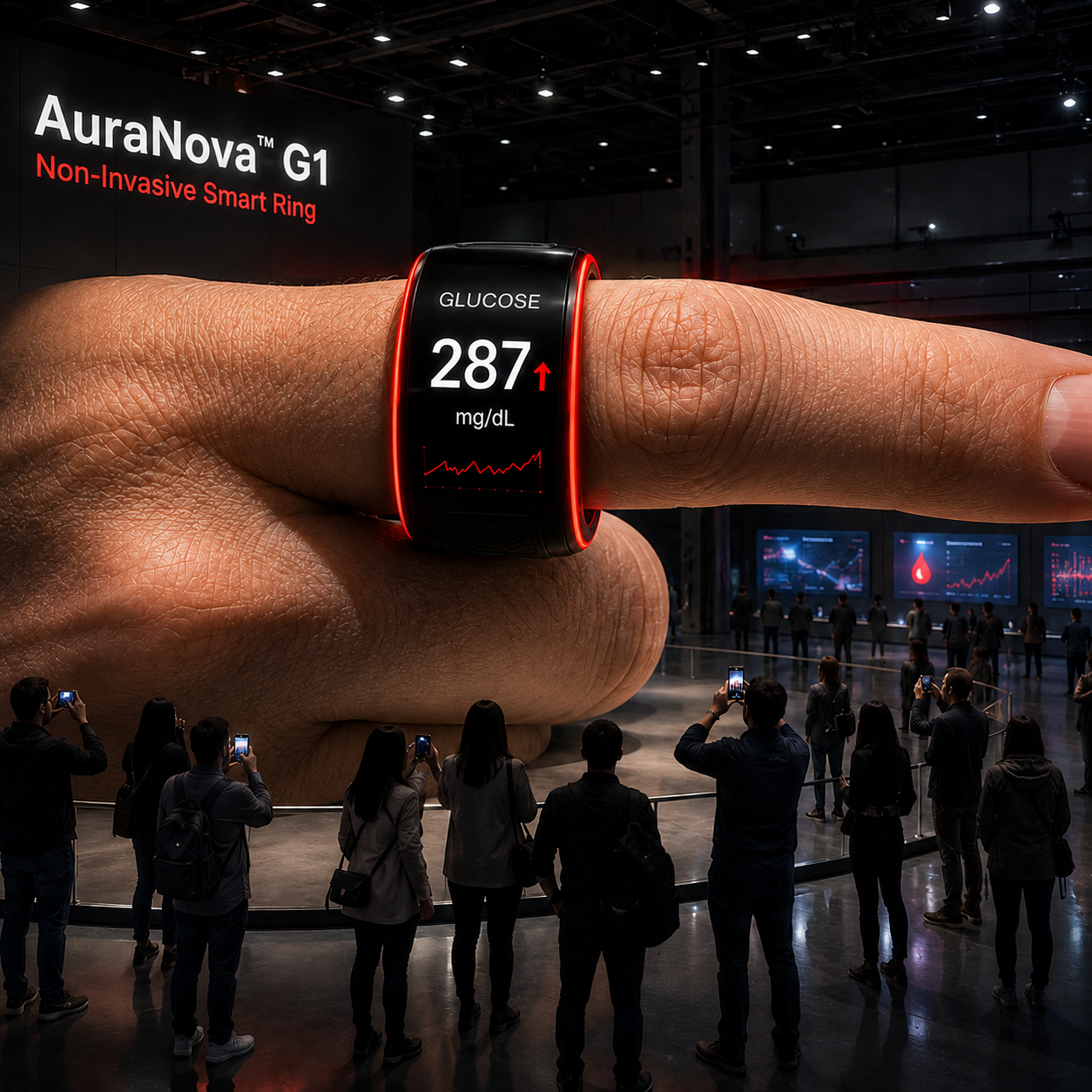 🎉 75% OFF Launch Offer🏆AuraNova™ G1 Non-Invasive Smart Ring